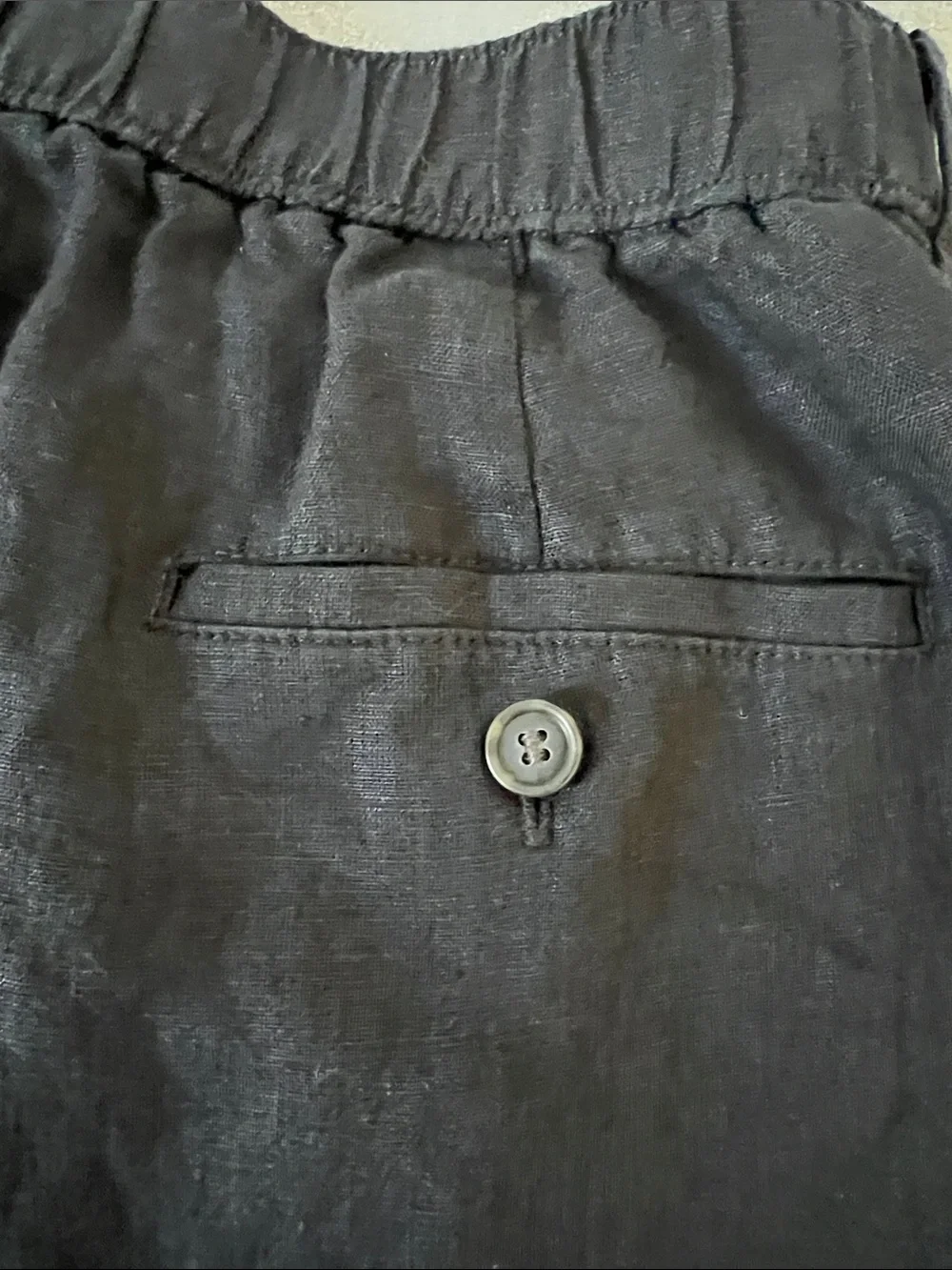 J. Crew | Black 100% Linen Shorts #CH874 Size L